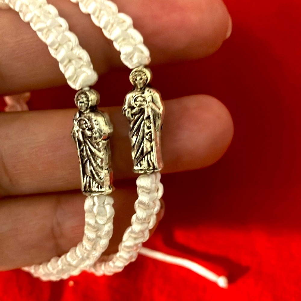 Two bracelets of Saint Jude, patron saint of lost causes